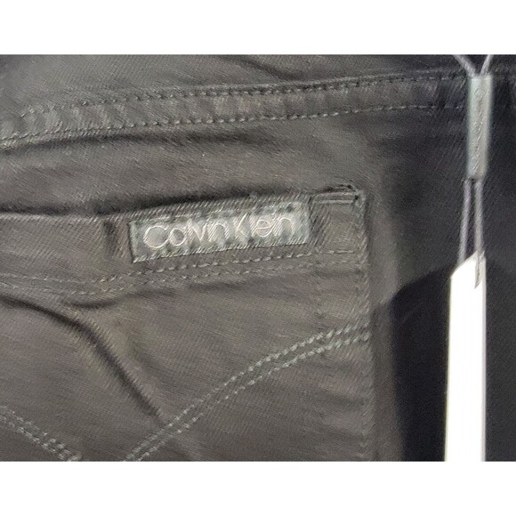 Calvin Klein Black Jeans Women’s 16W x 33 NWT Skinny Straight Mid Rise - Picture 7 of 13